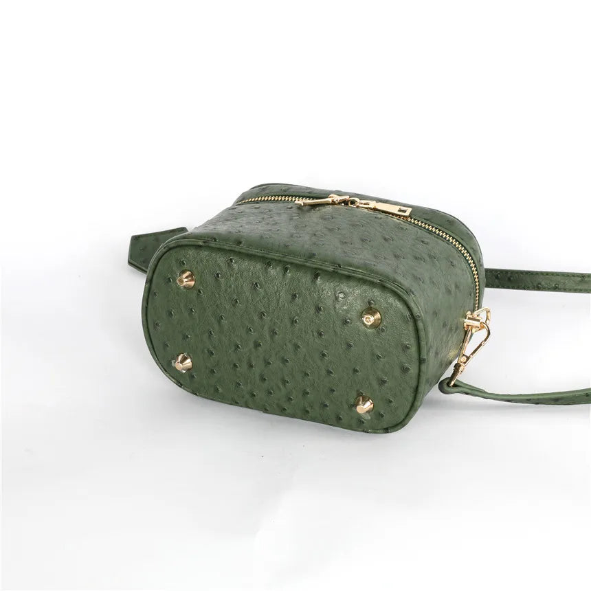 Altier Faux Ostrich Leather Bag