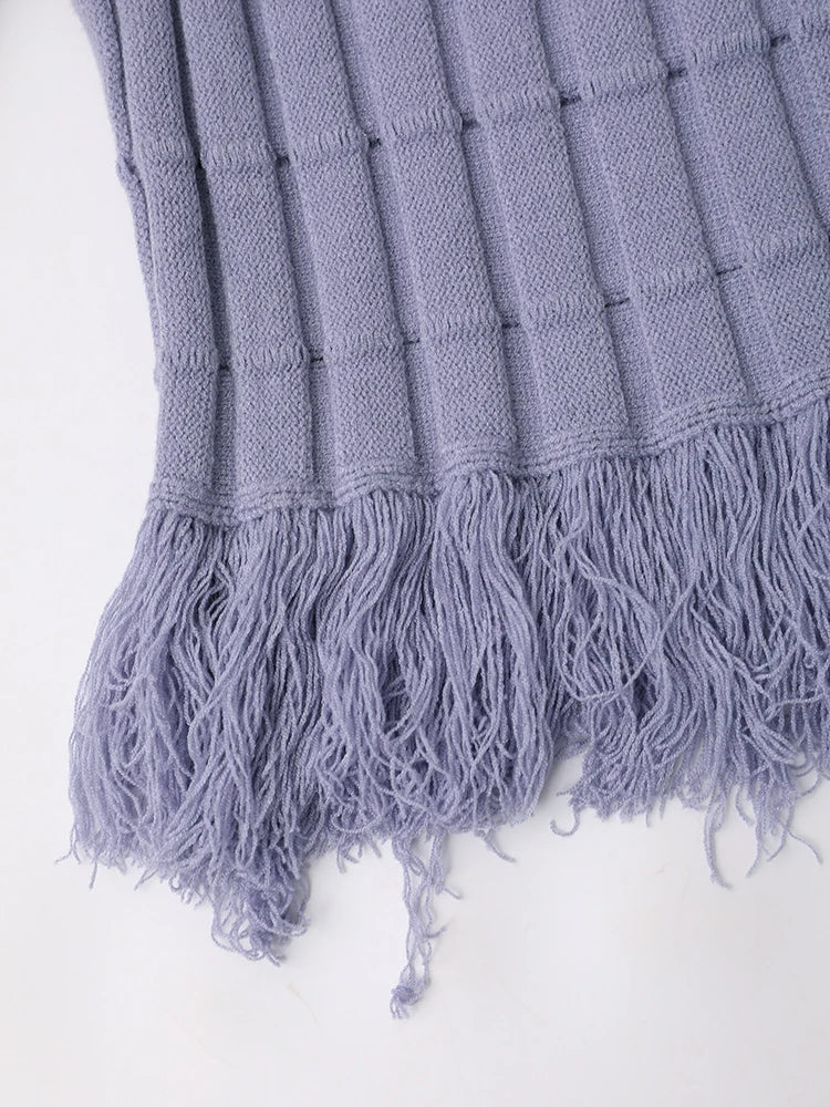Luxe Knitted Tassel Set