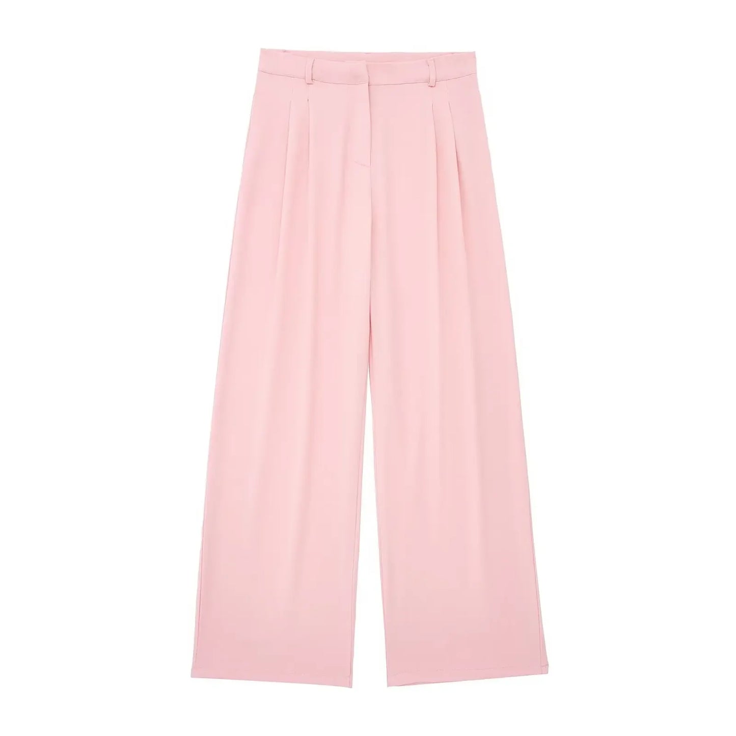 Halter Neck Sleeveless Vest Top And Wide Leg Pant Set