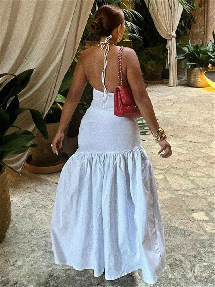 V-Neck Bodysuit Wrap Skirt Set