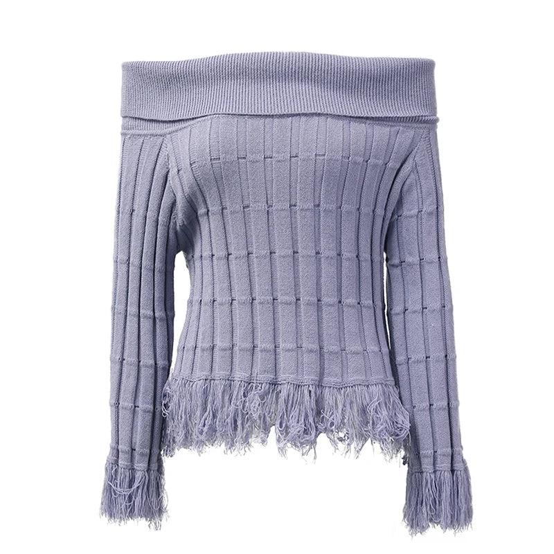 Luxe Knitted Tassel Set