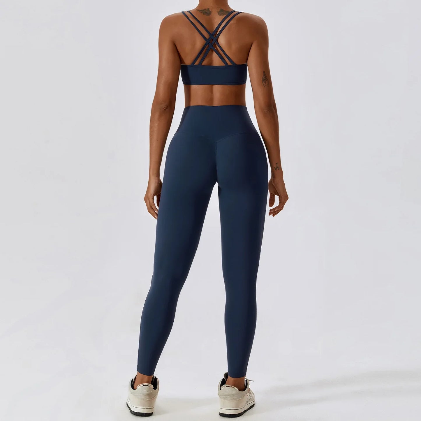 Flexi Leggings & Cross Back Sports Bra Set