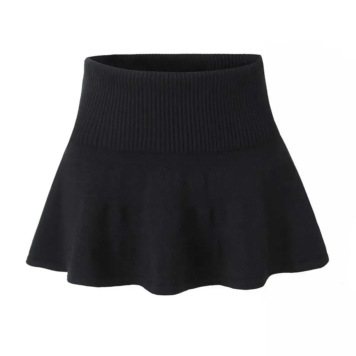 Calabasas Knitted Two Piece Halter Top and Skirt Set