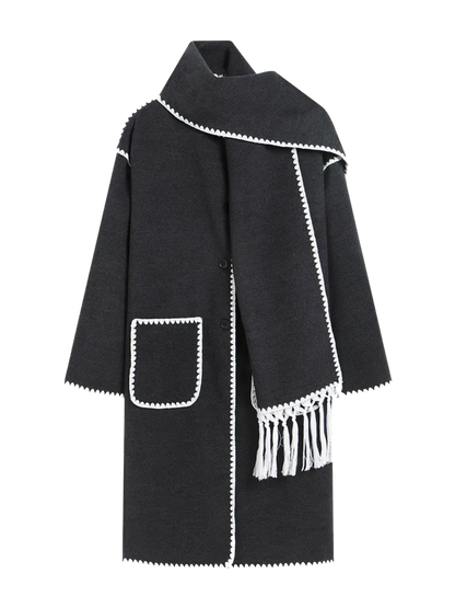MIDI Wool Coat Scarf Part 2