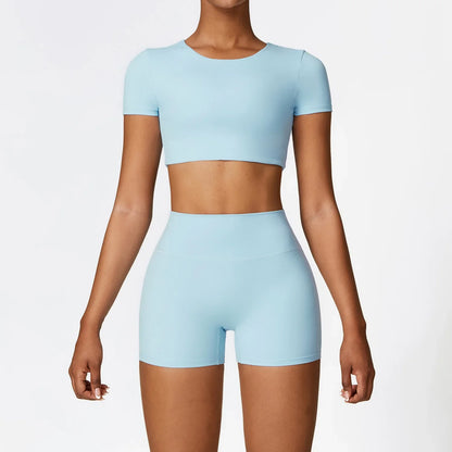 Flexi Crop Top & Shorts Set
