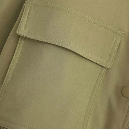 Pocketed Bomber Button Jacket