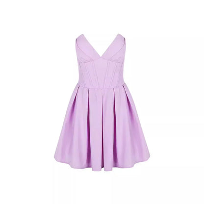 Strapless Corset Tulle Elegant Pleated Dress