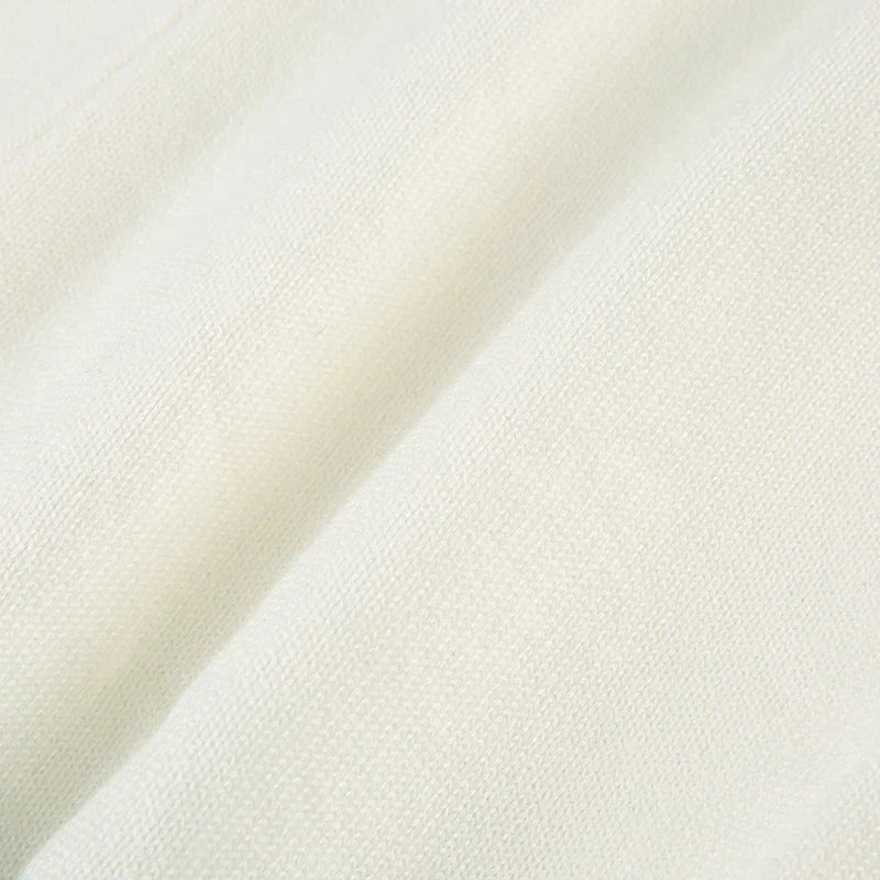 Contrast Color Knit Bra & Shorts Two Piece Set