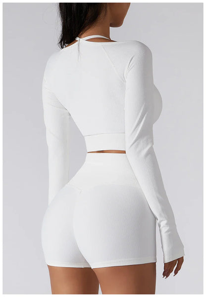 ProSculpt Long Sleeve Sports Crop Top
