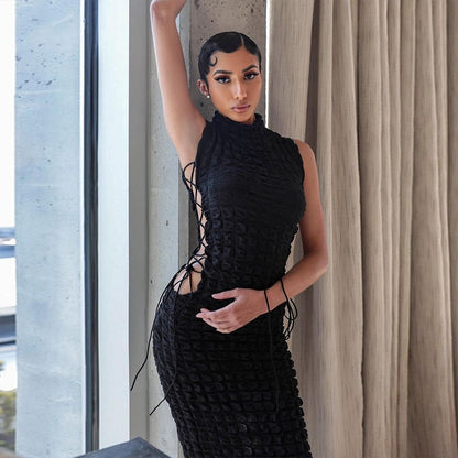 Pop Up Bodycon Maxi Dress
