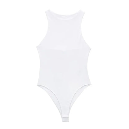 A&A Basics Sleeveless Halter Neck Bodysuit