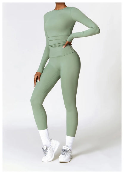 Flexi Leggings & Long Sleeve Top Set