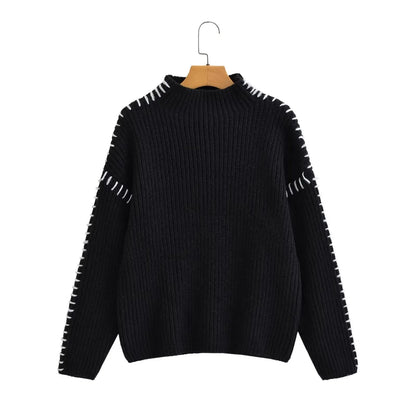 Turtleneck Vintage Long Sleeve Sweater