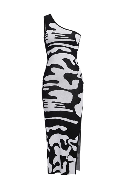 Two Toned Slit Dress